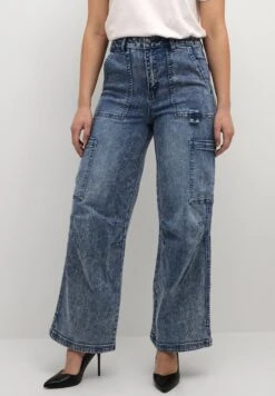 Kaffe Karue Sinem Hw - Flared Jeans - Blue Denim