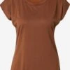 Kaffe T-shirts Shirt Lise Marie Dames Bruin