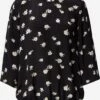 Kaffe Blouses Met Korte Mouw Blouse Obina Dames Zwart