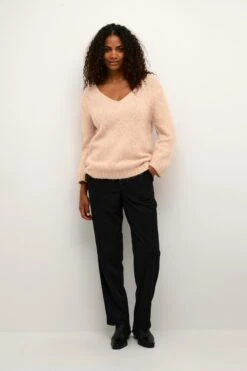 Kaffe Basic Truien Trui Alioma Dames Beige Gemêleerd -Kaffe Verkoopwinkel 79a53e652a23c558988324b5e476d286
