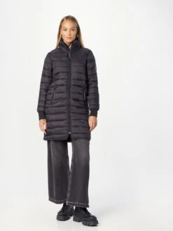 Kaffe Korte Mantels Wintermantel Lira Dames Zwart -Kaffe Verkoopwinkel 7c1245a43ea2eeb9918aac17141c1ce9