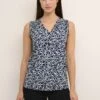 Kaffe BptinaSleeveless - Top - Navy Leaf Print