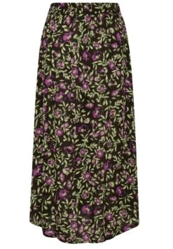 Kaffe Kaisolde Amber - Maxirok - Black Green Purple Flower -Kaffe Verkoopwinkel 7e34eaf92b0948a89e73c26f5436c8f3