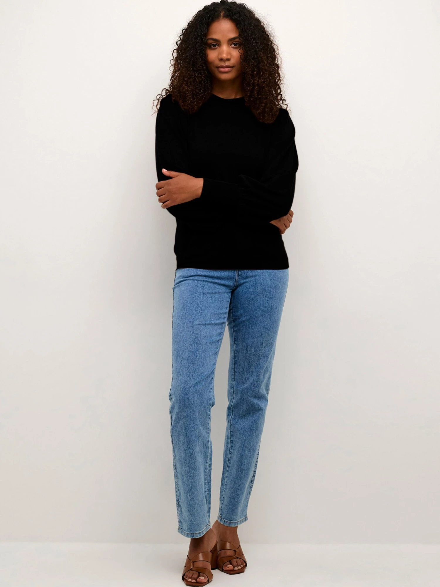 Kaffe Basic Truien Trui Fenia Dames Zwart 5 Kaffe Basic Truien Trui Fenia Dames Zwart - Afbeelding 5