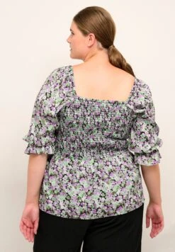 Kclora Smock - Blouse - Green Purple Flower 7 Kclora Smock - Blouse - Green Purple Flower -Kaffe Verkoopwinkel 81fe39c44bda4f7cb417c01dfd6f5b0f