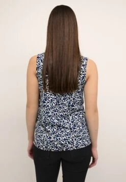 Kaffe BptinaSleeveless - Top - Navy Leaf Print -Kaffe Verkoopwinkel 82e19d3414a14b799ff4d02d919d866a