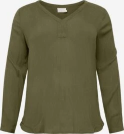 Blouseshirts Blouse Cami Dames Donkergroen