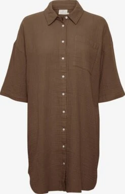 Kaffe Lange Blouses Blouse Vafla Dames Ombergrijs