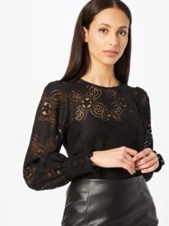 Kaffe Kanten Blouses Blouse Araula Dames Zwart -Kaffe Verkoopwinkel 85e979823936da23119ee0e94bad46a3