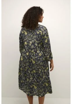 Kcevera- Blousejurk - Black Yellow Lime Flower Print -Kaffe Verkoopwinkel 862285b302d043fb9b3f11d54973bc99