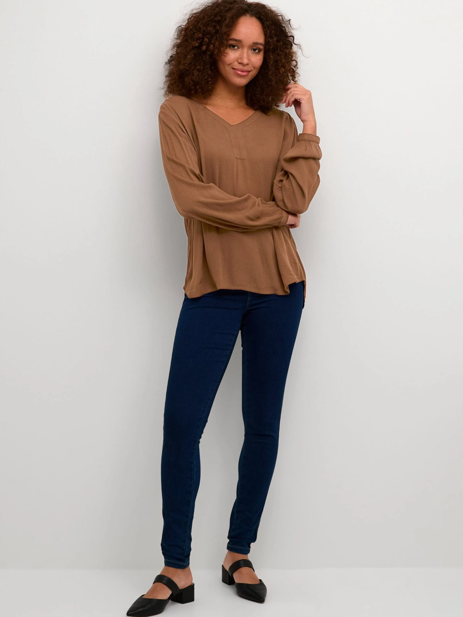 Kaffe Blouseshirts Blouse Amber Dames Bruin 5 Kaffe Blouseshirts Blouse Amber Dames Bruin - Afbeelding 5