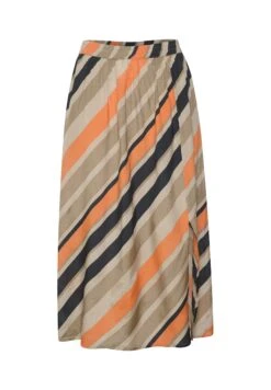 Kaffe Kaolli- A-Lijn Rok - Sand Blue Orange Stripe -Kaffe Verkoopwinkel 8884829853cd47e1b6ee378188439bb4