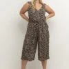 Jumpsuit - Feather Gray Leo Print