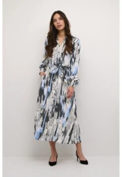 Kaffe Kaobina Oline- Blousejurk - Blue Ikat Print