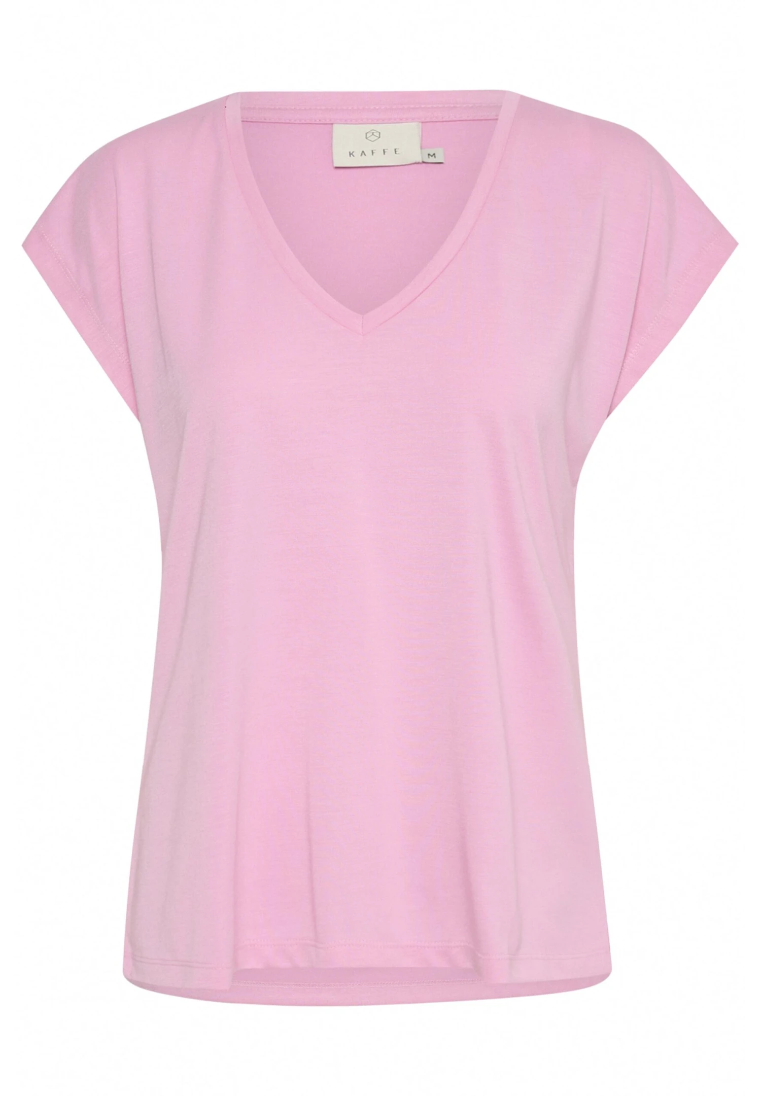 Kaffe Kalise Ss - T-Shirt Basic - Pink Frosting 5 Kaffe Kalise Ss - T-Shirt Basic - Pink Frosting - Afbeelding 5