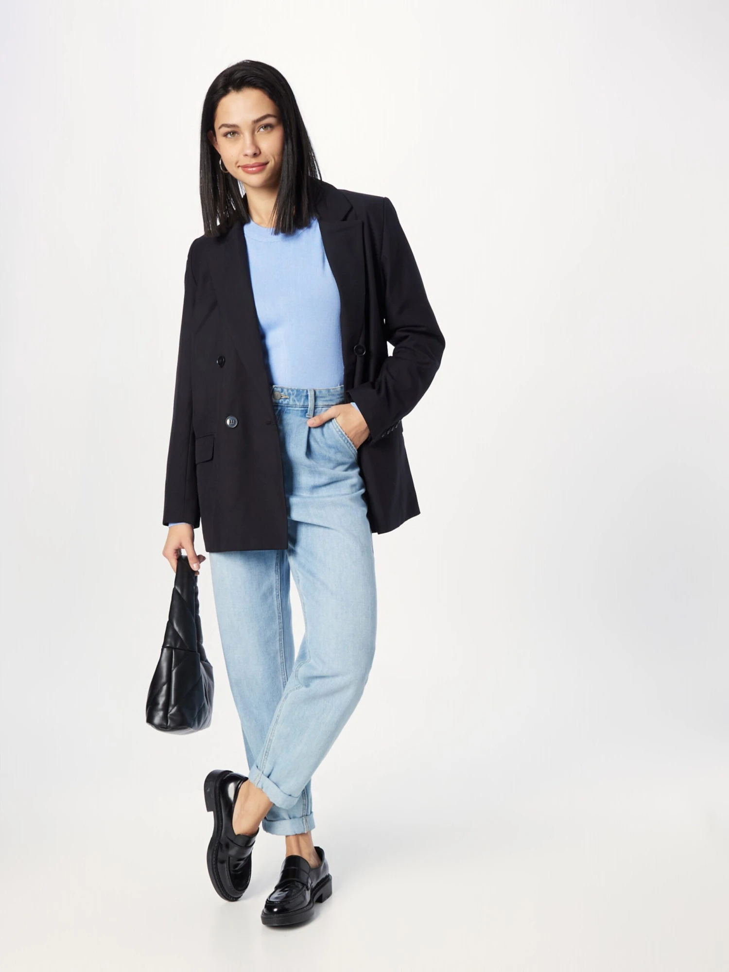 Kaffe Fijngebreide Truien Trui Lizza Dames Lichtblauw 5 Kaffe Fijngebreide Truien Trui Lizza Dames Lichtblauw - Afbeelding 5