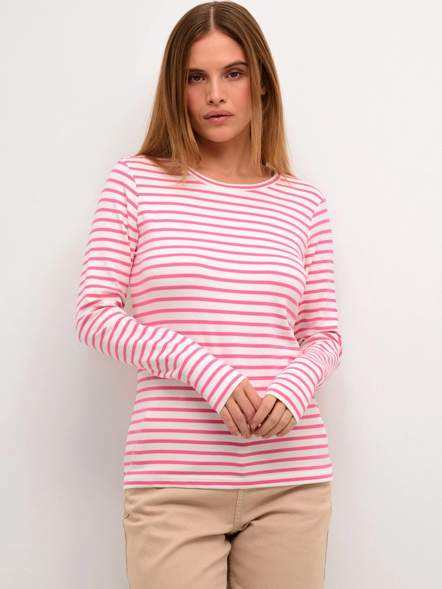 Kaffe Longsleeves Shirt Liddy Dames Pink 3 Kaffe Longsleeves Shirt Liddy Dames Pink - Afbeelding 3
