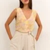 Kaffe Isolde Amber- Blouse - Yellow Lupine Feather Flower