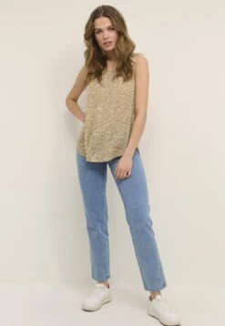 Kaffe Kavivian- Blouse - Sand Orange Green Petit Fleur