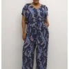 Kcilone- Jumpsuit - Dark Blue Paisley