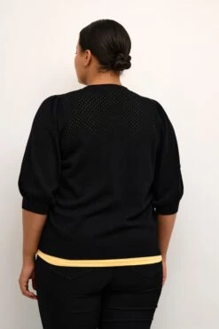 Vesten Gebreid Vest KCdalina Dames Zwart -Kaffe Verkoopwinkel 8f88183cfcd6d70348cb7698b8b9a399