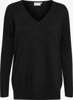 Kaffe Fijngebreide Truien Trui Machelle Dames Zwart