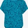Kaffe T-shirts Shirt Marta Stanley Dames Blauw
