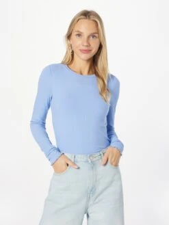 Kaffe Longsleeves Shirt Drew Dames Lichtblauw -Kaffe Verkoopwinkel 93169e505b3a5b6f17fe73e35cf1d6a1