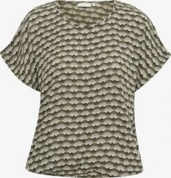 Kaffe Blouses Met Korte Mouw Blouse Dames Groen