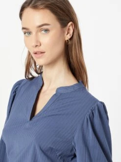 Kaffe Blouseshirts Blouse Mattie Dames Blauw -Kaffe Verkoopwinkel 946494b2d3790536080cfa3b80efcc43
