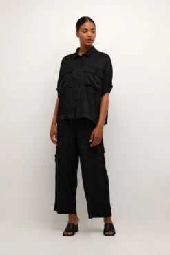 Kaffe Blouses Met Korte Mouw Blouse Dicte Dames Zwart -Kaffe Verkoopwinkel 946c17c058d6e18a872b9c59976b7437