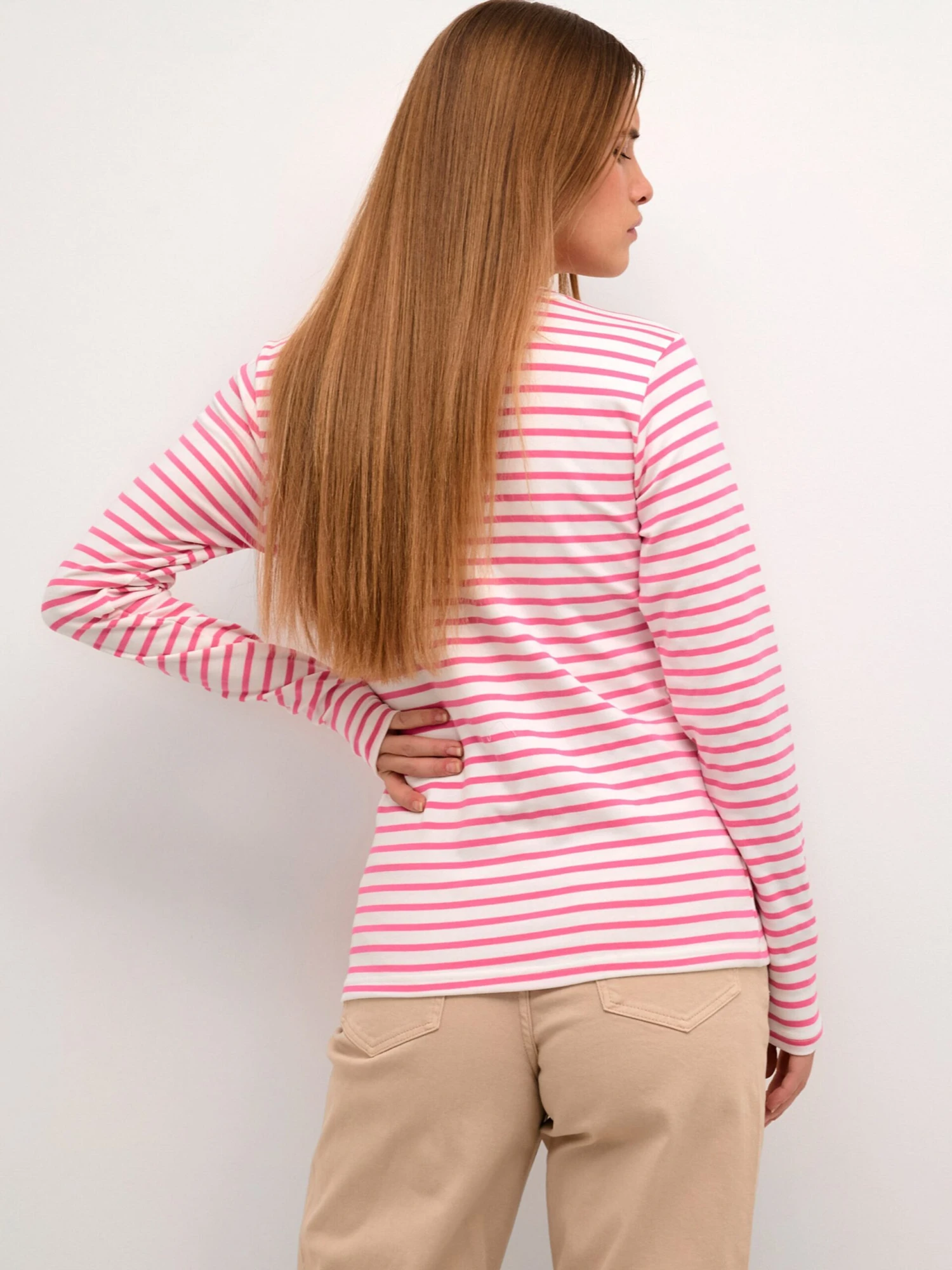 Kaffe Longsleeves Shirt Liddy Dames Pink 4 Kaffe Longsleeves Shirt Liddy Dames Pink - Afbeelding 4