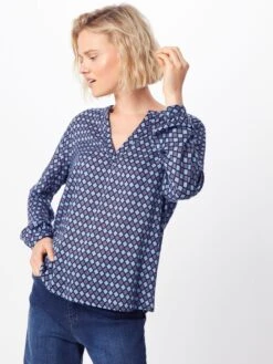 Kaffe Blouseshirts Blouse Sary Tilly Dames Lichtblauw / Donkerblauw -Kaffe Verkoopwinkel 99e65d6644f64c8640014b2ecffcbc8c