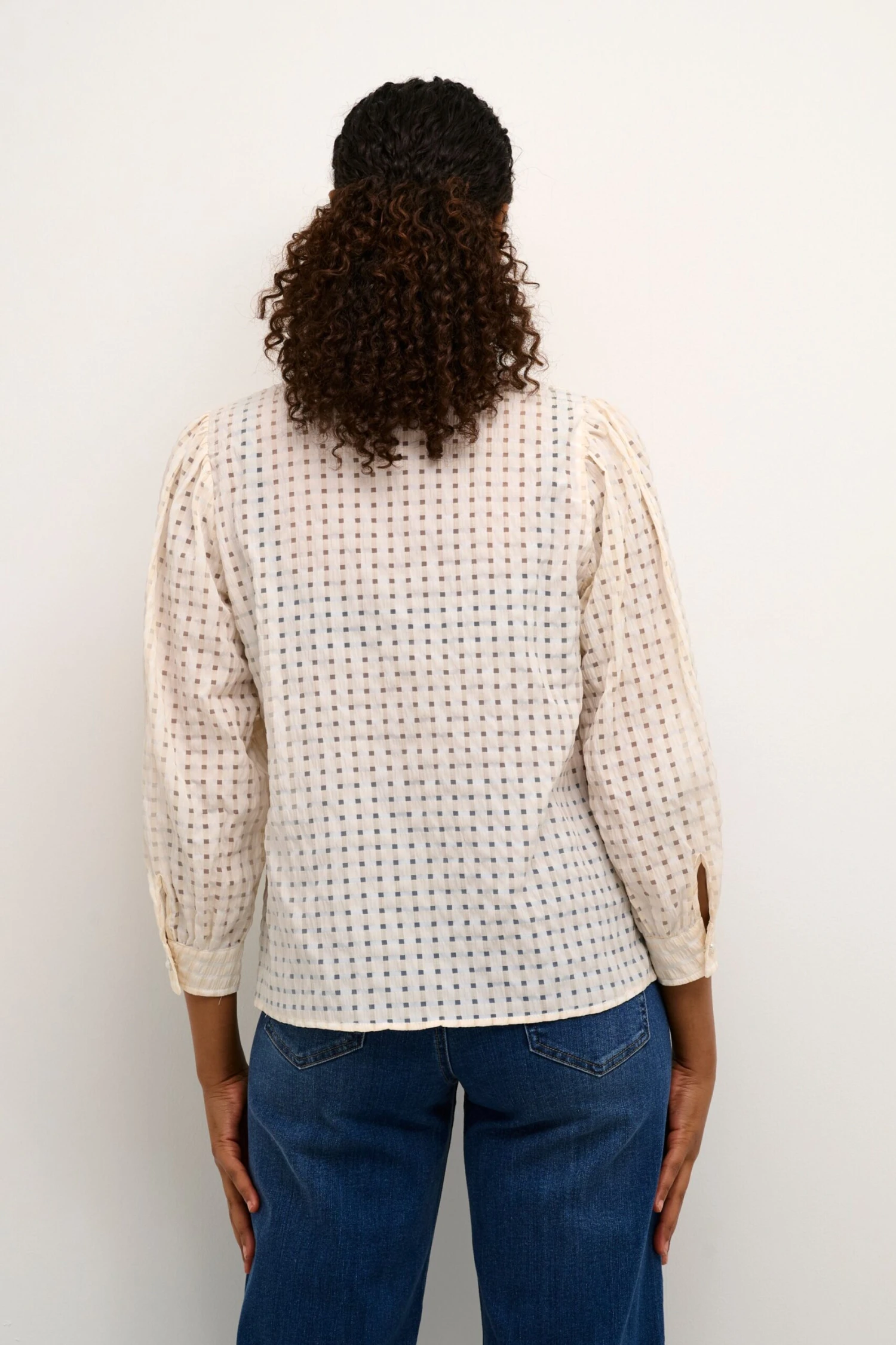 Kaffe Blouses Met Korte Mouw Blouse KAsissel Dames Wit 3 Kaffe Blouses Met Korte Mouw Blouse KAsissel Dames Wit - Afbeelding 3