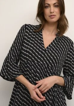 Kaffe Kamarita Amber- Jurk - Black Chalk Graphic Print -Kaffe Verkoopwinkel 9d8486ac83e848d799be51a6dc88f88f