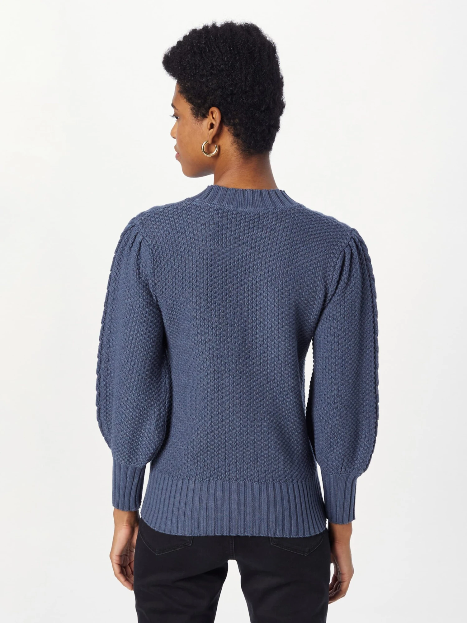 Kaffe Fijngebreide Truien Trui Cathrine Dames Marine 4 Kaffe Fijngebreide Truien Trui Cathrine Dames Marine - Afbeelding 4