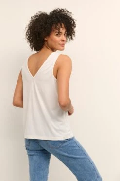Kaffe Mouwloze Shirts Top Aanna Dames Wit -Kaffe Verkoopwinkel 9f57357cc55f47333d7aa3c2ab9626c3