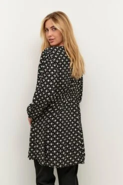 Kaffe Tunieken Tuniek Nilia Dames Zwart -Kaffe Verkoopwinkel 9f90c4834cdbb04899bb950731d0f32b