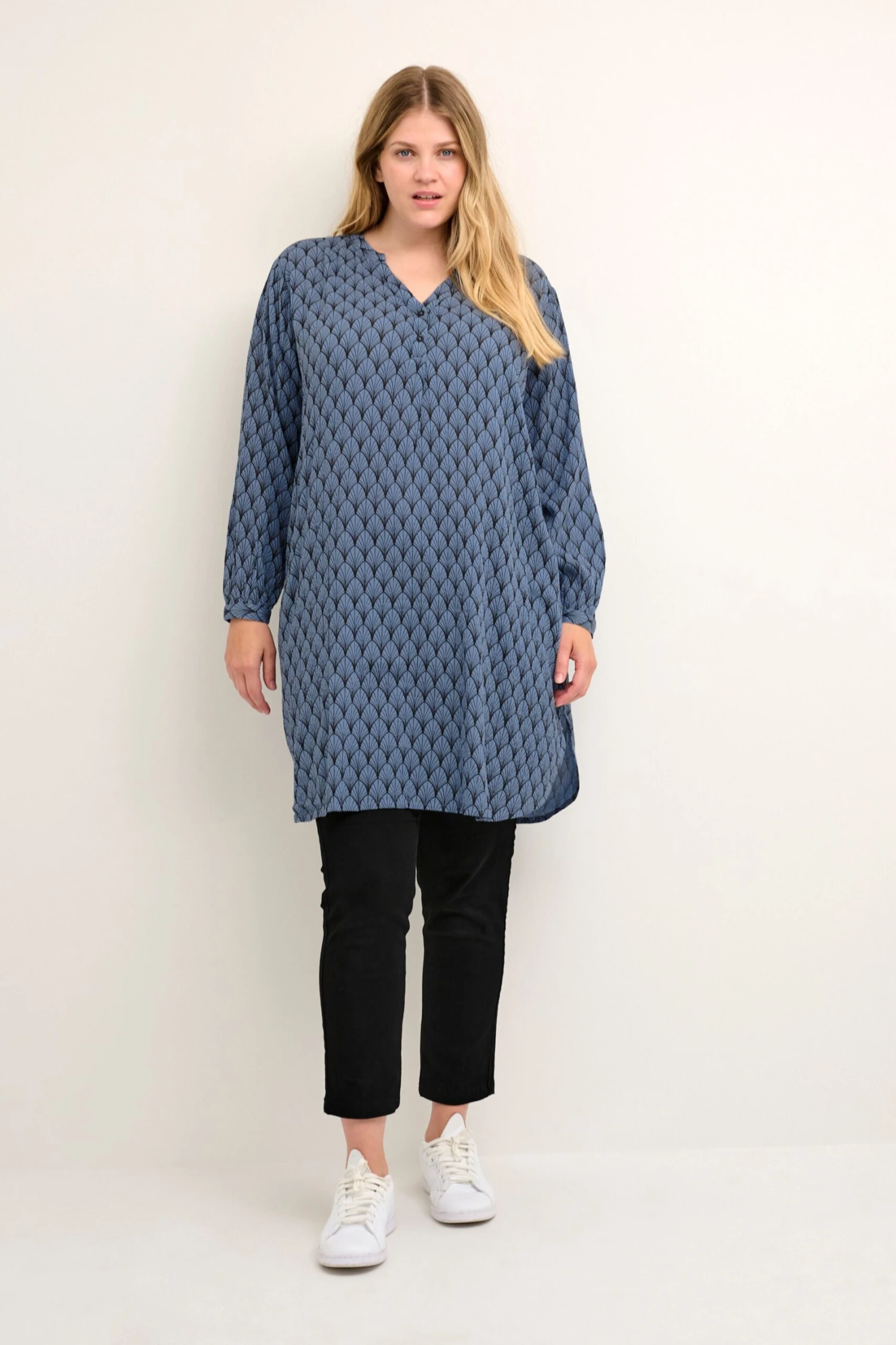 Tunieken Tuniek Dames Smoky Blue 2 Tunieken Tuniek Dames Smoky Blue - Afbeelding 2