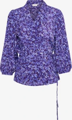 Kaffe Blouses Met Korte Mouw Blouse Kabina Dames Violetblauw