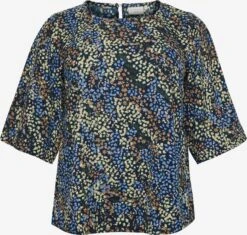Blouses Met Korte Mouw Blouse Ulina Dames Blauw / Navy
