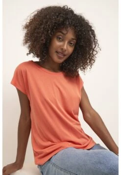 Kaffe Kalise Marie - T-Shirt Basic - Vermillion Orange -Kaffe Verkoopwinkel a26d2d4a1e2240cca894351e2c806882