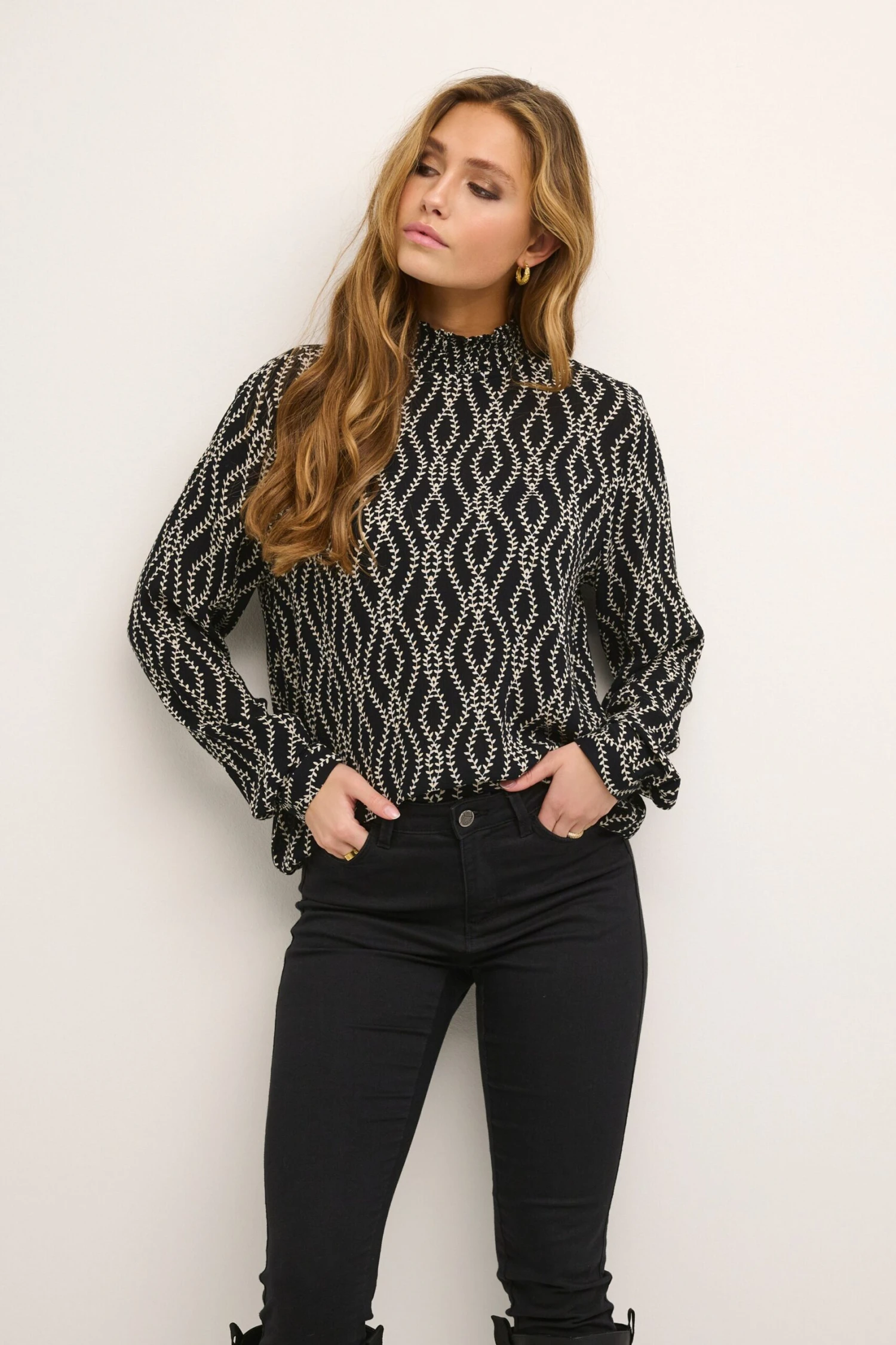 Kaffe Overhemden Blouse Ronja Dames Zwart 2 Kaffe Overhemden Blouse Ronja Dames Zwart - Afbeelding 2