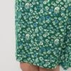 Kaffe Bpgertie - A-Lijn Rok - Green Flower Print