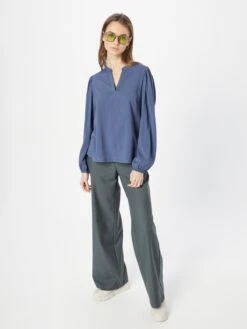 Kaffe Blouseshirts Blouse Mattie Dames Blauw -Kaffe Verkoopwinkel a283f09545c68f8f41eddcbf13b32ddd