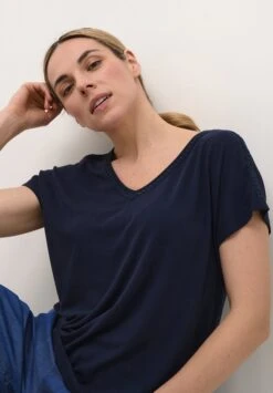 Kaffe Bpulrika - T-Shirt Print - Midnight Marine -Kaffe Verkoopwinkel a397e07a45294da7aed9c4e156843ed0
