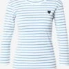 Kaffe Shirts Met 3/4 Mouw Shirt Liddy Dames Blauw