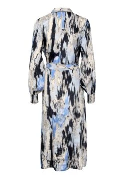 Kaffe Kaobina Oline- Blousejurk - Blue Ikat Print -Kaffe Verkoopwinkel a6d50da6a83e40459e3552e9017b7884