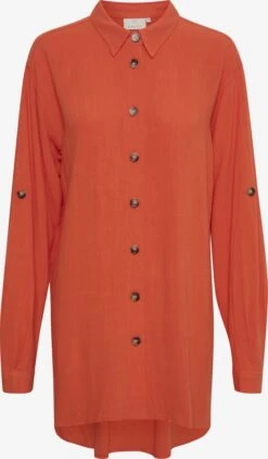 Kaffe Lange Blouses Blouse Aliny Dames Oranje