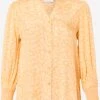 Kaffe Blouses Met Korte Mouw Blouse Salli Dames Abrikoos